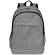 Solid Color Heather Lite Laptop Backpack W/ Braided Handle | https://www.bestnamebadges.com