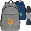 Solid Color Heather Lite Laptop Backpack W/ Braided Handle | https://www.bestnamebadges.com