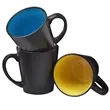 Two Tone Coffee Ceramic Mugs 12 oz. | https://www.bestnamebadges.com