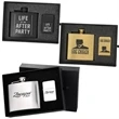 5 oz. Flask & Oil Flip Top Lighter Gift Set | https://www.bestnamebadges.com