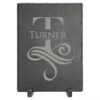 5" x 7" Rectangle Slate Decor with Plastic Feet | https://www.bestnamebadges.com