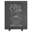 7" x 9" Rectangle Slate Decor with Plastic Feet | https://www.bestnamebadges.com