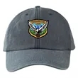 Washed Cotton Baseball Caps w/ Custom Embroidery Adjustable | https://www.bestnamebadges.com