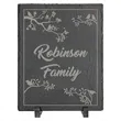 8" x 10" Rectangle Slate Decor with Plastic Feet | https://www.bestnamebadges.com