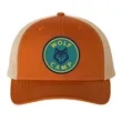 Richardson Trucker Hat w/Leather Patch or Embroidery 5-Panel | https://www.bestnamebadges.com