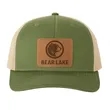 Richardson Trucker Rope Hat w/Leather Patch or Embroidery | https://www.bestnamebadges.com