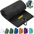 Golf Towels Portable Microfiber Fabric Waffle Carabiner Clip | https://www.bestnamebadges.com