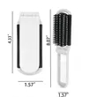 Foldable Travel Hair Brush With Mirror Compact In Stock | https://www.bestnamebadges.com