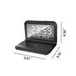 Digital Desk Clock Wireless Charger LED Temperature Alarm | https://www.bestnamebadges.com