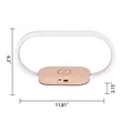 Multifunction Wooden LED Desk Lamp with Wireless Charger | https://www.bestnamebadges.com