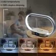 Multifunction Wooden LED Desk Lamp with Wireless Charger | https://www.bestnamebadges.com