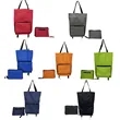 25L Portable Oxford Fabric Shopping Bag Wheels Foldable | https://www.bestnamebadges.com