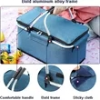 Portable Collapsible Picnic Basket Cooler | https://www.bestnamebadges.com