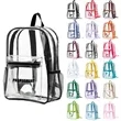 Clear Backpack School Book Bag Transparent Daypack | https://www.bestnamebadges.com