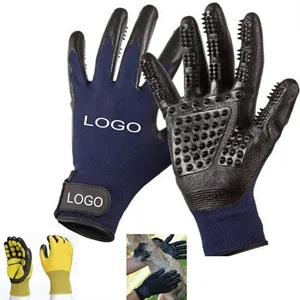 Pet Grooming Gloves Hair Remover Brush | https://www.bestnamebadges.com