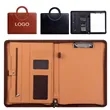 A4 Conference Folder Zippered PU File Case | https://www.bestnamebadges.com