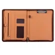A4 Conference Folder Zippered PU File Case | https://www.bestnamebadges.com