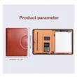 A4 Conference Folder Zippered PU File Case | https://www.bestnamebadges.com