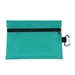 8.5" x 6" Ripstop Utility Zipper Pouch With Carabiner | https://www.bestnamebadges.com