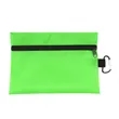 8.5" x 6" Ripstop Utility Zipper Pouch With Carabiner | https://www.bestnamebadges.com
