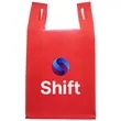 T-Shirt Style Shopping Tote Bag  W/ Gusset (11" X 19" X 7") | https://www.bestnamebadges.com