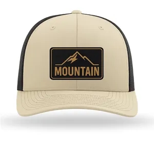 Richardson FLEX Trucker Hat w/Leather Patch or Embroidery