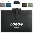 Faux Leather Document Bag With Handle For Office And Events | https://www.bestnamebadges.com