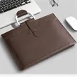 Faux Leather Document Bag With Handle For Office And Events | https://www.bestnamebadges.com