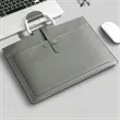 Faux Leather Document Bag With Handle For Office And Events | https://www.bestnamebadges.com