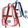 Translucent Trek Clear Backpack 12" x 16" x 5" | https://www.bestnamebadges.com
