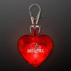 Blinking Heart Dog Light and Keychain