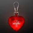 Blinking Heart Dog Light and Keychain | https://www.bestnamebadges.com