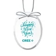 Starfire Ornament - Oval Imprinted | https://www.bestnamebadges.com