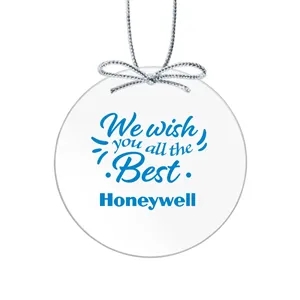 Starfire Ornament - Circle Imprinted | https://www.bestnamebadges.com