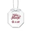 Starfire Ornament - Long Octagon Imprinted | https://www.bestnamebadges.com