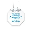 Starfire Ornament - Octagon Imprinted | https://www.bestnamebadges.com