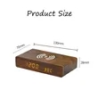 Wooden Digital Alarm Clock with Wireless Charging | https://www.bestnamebadges.com