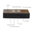 Wooden Digital Alarm Clock with Wireless Charging | https://www.bestnamebadges.com