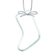 Jade Ornament - Stocking Imprinted | https://www.bestnamebadges.com