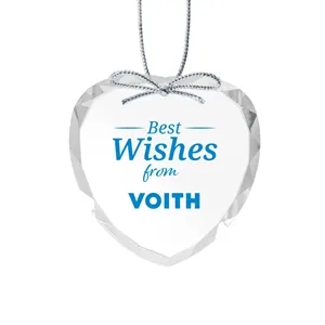 Optical Ornament - Heart Imprinted | https://www.bestnamebadges.com