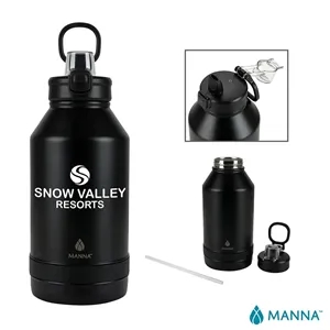 Manna™ Push 64 oz. Double Wall Stainless Steel Jug | https://www.bestnamebadges.com