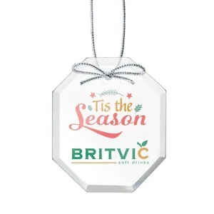 Starfire Ornament - Long Octagon VividPrint™ | https://www.bestnamebadges.com