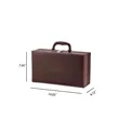 Luxury Leather Box Pour Over Coffee Gift Set | https://www.bestnamebadges.com