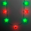 Christmas Stars Light Up String Necklace | https://www.bestnamebadges.com