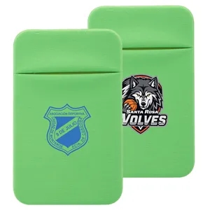 Knit Fabric Stick-On Phone Wallet | https://www.bestnamebadges.com