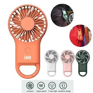 Portable USB Rechargeable Handheld Fan | https://www.bestnamebadges.com