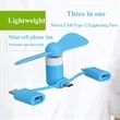 3-in-1 Mini Cell Phone Fan | https://www.bestnamebadges.com
