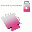 Custom Ombre Neoprene Can Cooler Sleeves In Multiple Sizes | https://www.bestnamebadges.com