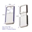 MiniBrite 5X LED Lighted Slide-Out Aspheric Magnifier | https://www.bestnamebadges.com