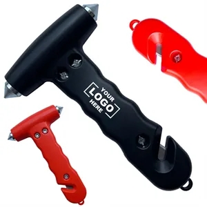 Emergency Hammer Car Glass Breaker And Belt Cutter | https://www.bestnamebadges.com